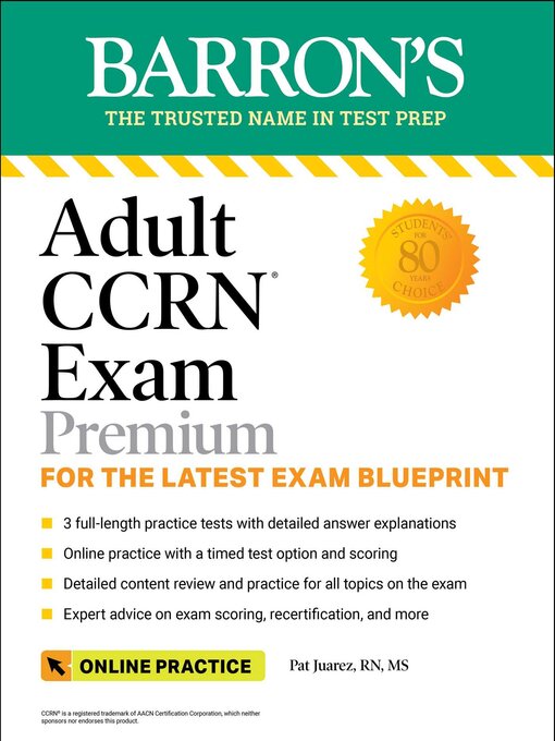 Cover image for Adult CCRN Exam Premium